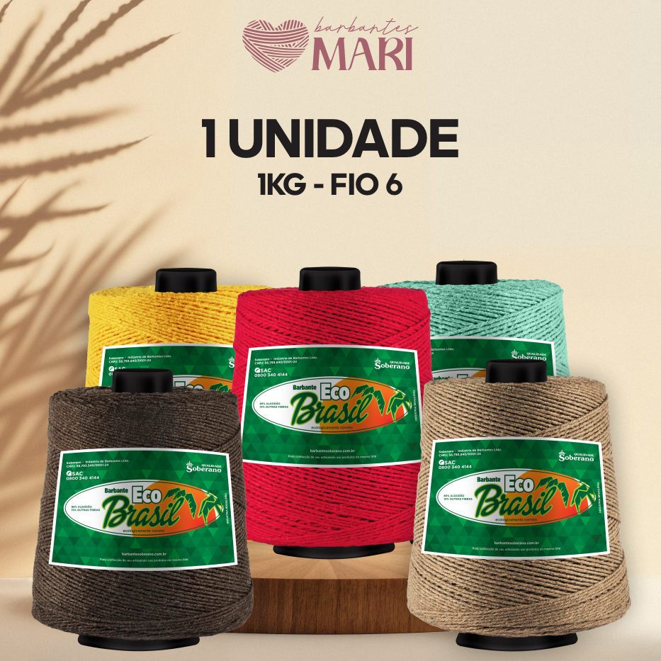 BARBANTE SOBERANO ECO BRASIL 1KG - FIO 6
