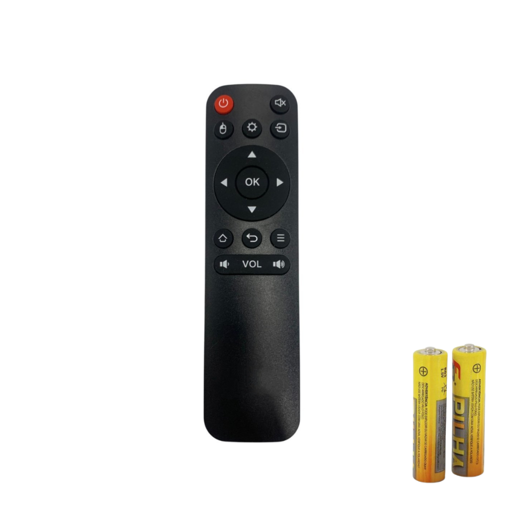 Controle Remoto Universal Projetor  Magicubic HY300/HY320 com Função Mouse + Adaptador USB para Projetores (com pilhas)