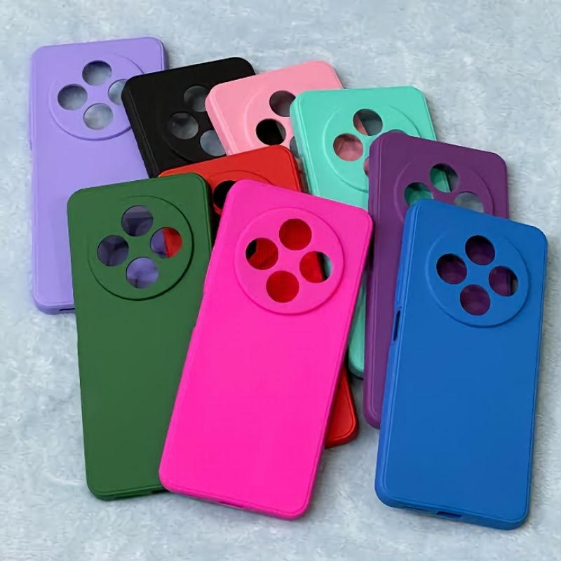 Capa Case Silicone Aveludada para Redmi 14C A4 Poco C75 Capa Protetora Macia Interior Veludo Anti Impacto