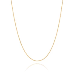 Cordão Rommanel Elo Cadeado Tamanho 42cm Banhado A Ouro 18k 531638