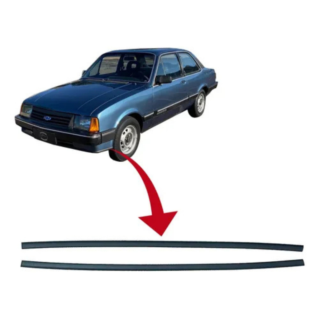 Friso Frontal Inferior Chevette 83/94 Colado (Bigodinho)