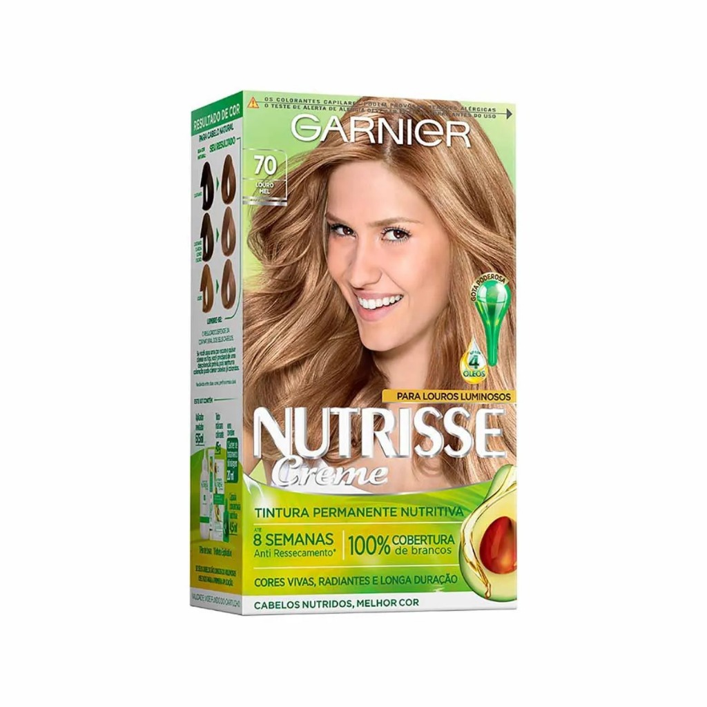 Tinta De Cabelo Nutrisse Creme 70 Mel em Oferta na Shopee