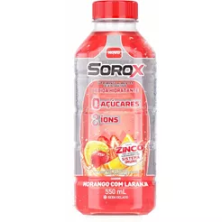 Bebida Hidratante Sorox Sabor Laranja Com Morango Com 550ml