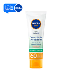 NIVEA SUN Protetor Solar UV Face Controle de Oleosidade Cor Média FPS 60 50ml
