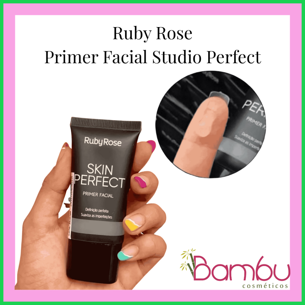 Primer Facial Ruby Rose Studio Perfect Blur Controle de Oleosidade Fixador Maquiagem