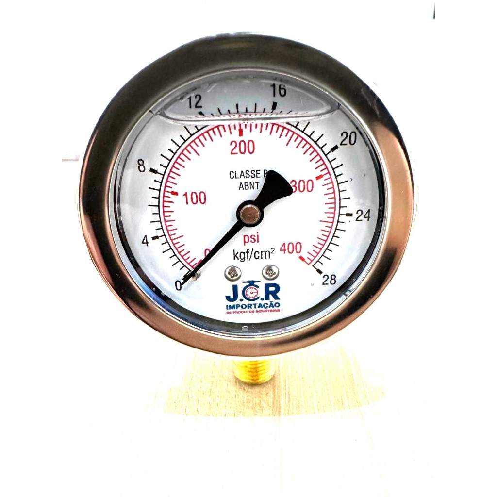 Manômetro Analógico Vertical 63mm 0 A 28 KGF/CM2 X 400 PSI