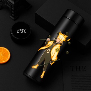 Garrafa Térmica Naruto 500ml Inox c/ Termômetro Digital LED Display Temperatura em Oferta na Shopee
