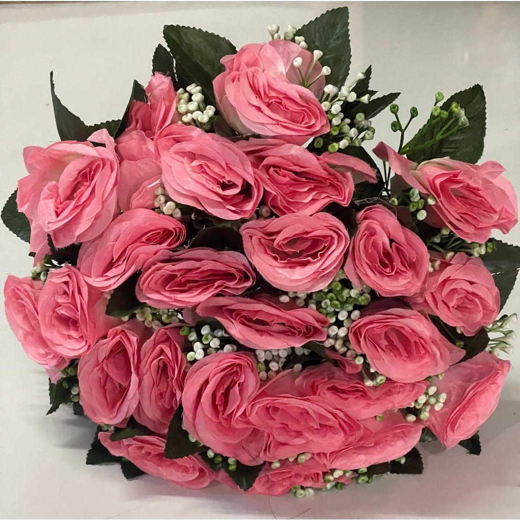 Rosa artificial C/ 24 kit com 1(24flores)  kit com 2(48flores) em Oferta na Shopee