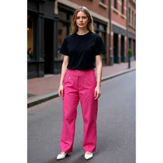 calça pantalona social com  tecido 100% zibeline
