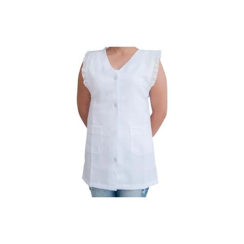 Jaleco Feminino Com Renda Lese Cavado