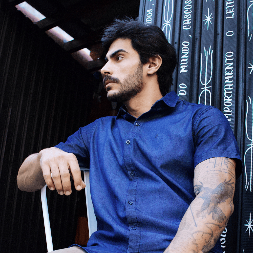 Camisa Jeans Social Masculina Manga Curta Casual Clara e Escura Slim Fit Premium