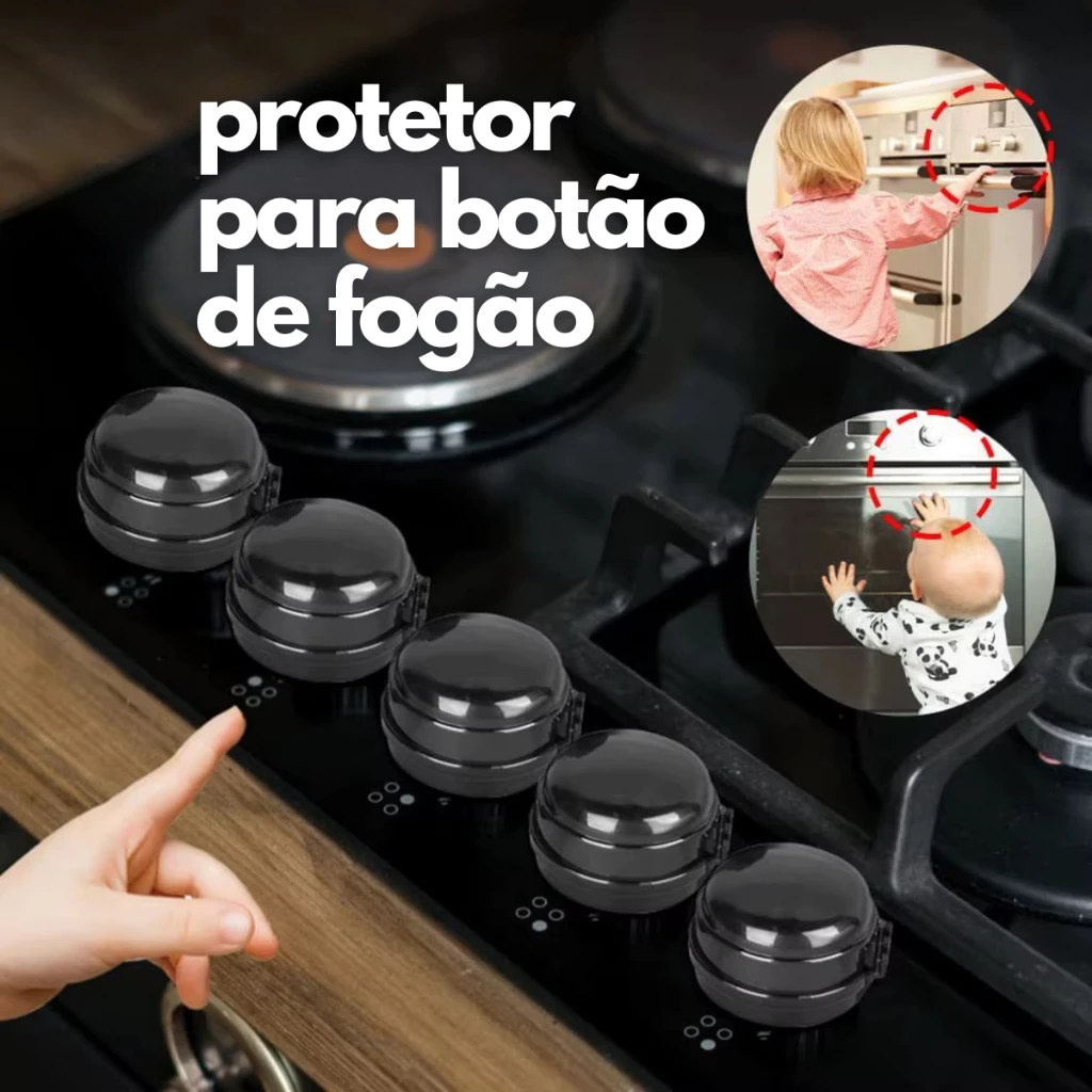 Tampa Acrilica Protetora De Botao Valvula Para Fogao Trava De Segurança Criança Cozinha em Oferta na Shopee