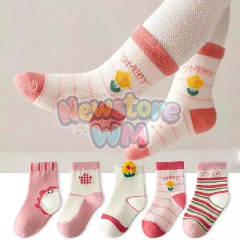 Kit com 24 unidades de Meias infantil masculina e feminina 0 a 10 anos cano longo com desenho divertidos com algodão em Oferta na Shopee