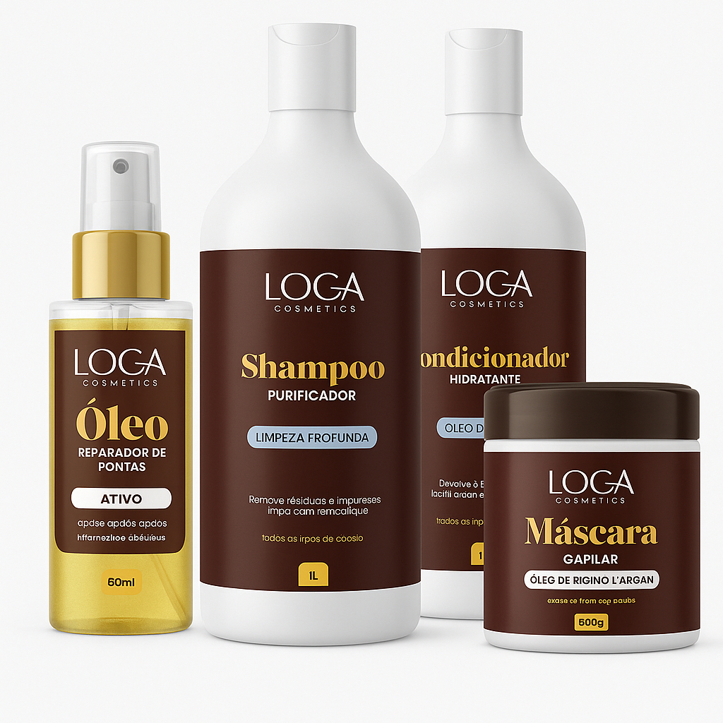 Kit Shampoo e Condicionador + Máscara Colágeno Oiginal + Óleo de Tratamento em Oferta na Shopee