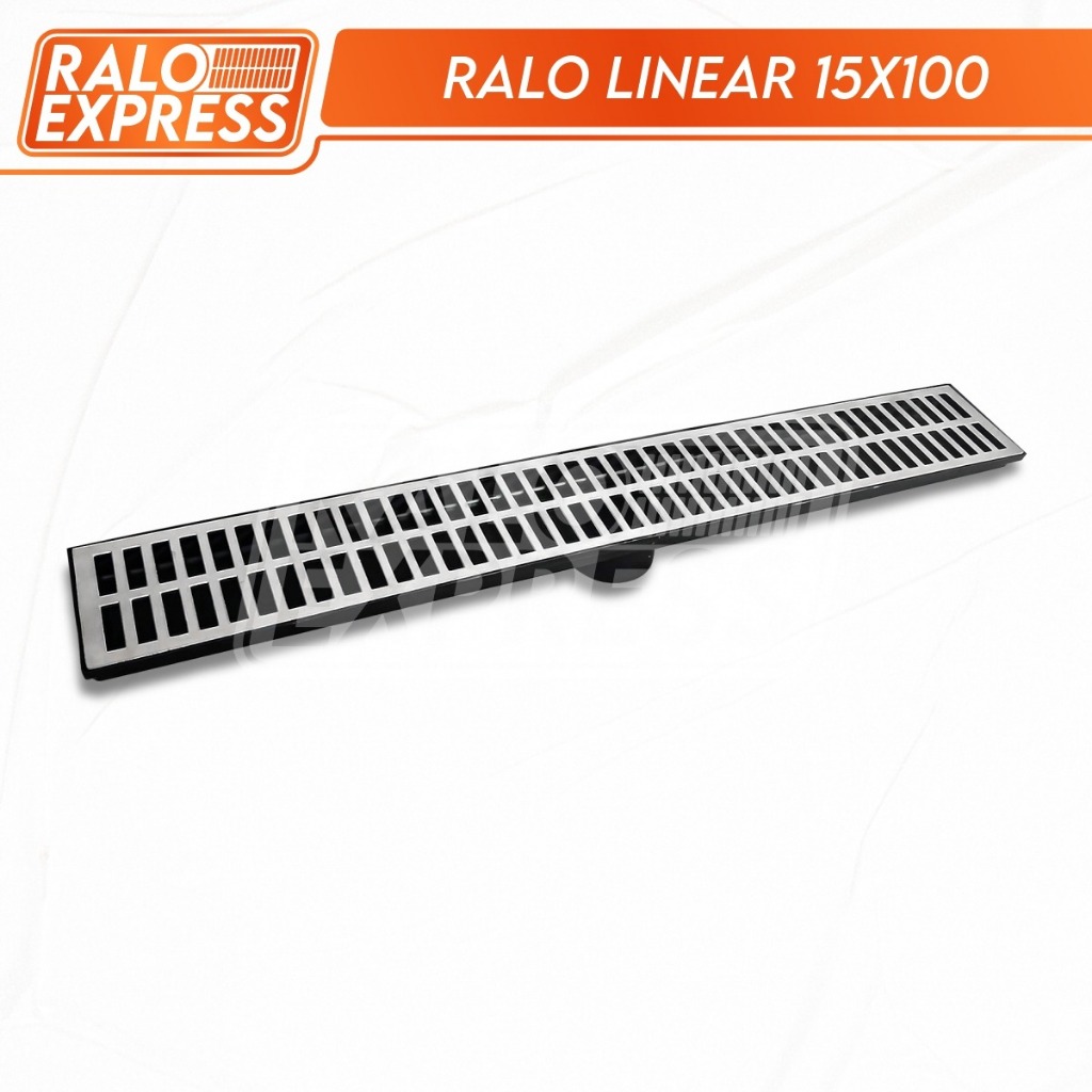 Ralo Grelha Pluvial 15x100 Alumínio Coletor Saída Fundo Tela