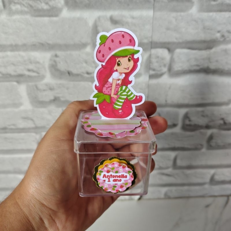 Apliques em pé 3D e nome da criança Moranguinho Moranguinho Lembrancinhas Festa infantil  Aniversário Cofrinho em Oferta na Shopee