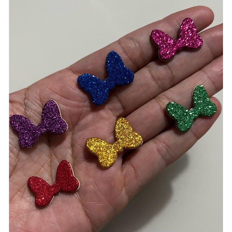 200 Laços Adesivos Pet Colantes Em Eva Aplique Lacinhos Petshop Adereço Pet / Tamanho 1,5 x 2 cm