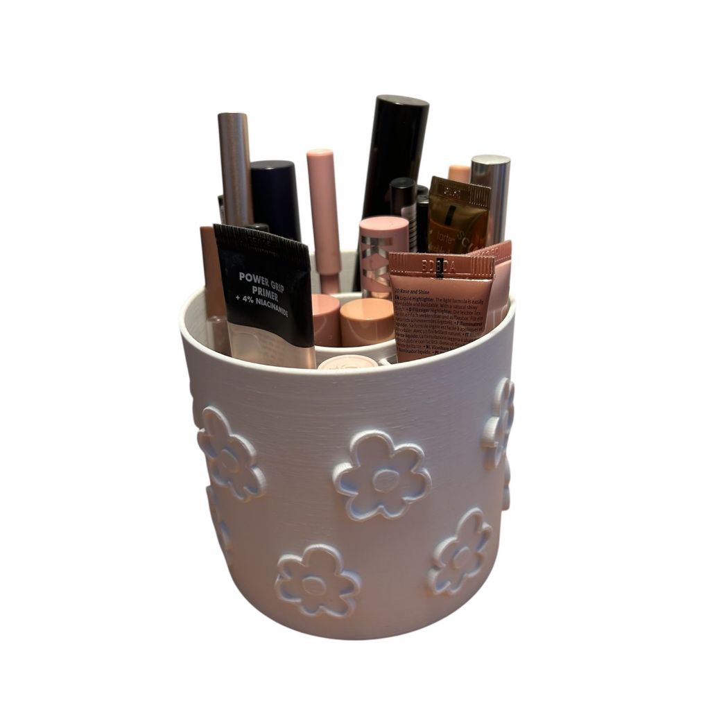 Organizador 2 em 1 para Maquiagem e Pincéis | Tudo em Um Lugar | Design Moderno e Compacto