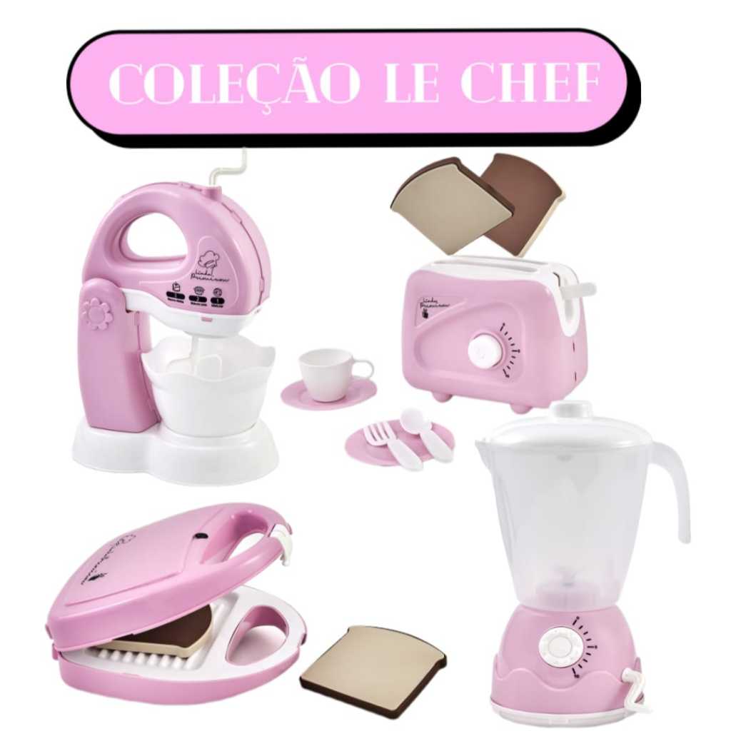 Cafeteira de Brinquedo Rosa que Sai Água – Cozinha Infantil, Brinquedo Educativo