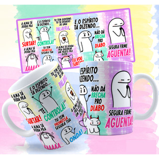 Caneca de Porcelana Flork gospel Branca 325ml | Personalizada para Empresas, Eventos e Presentes