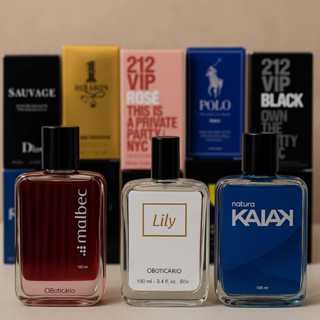 Kit Com Até 2 Perfume Feminino + Perfume Masculino 100ml - (CONTENDO VARIAÇÕES COM 1 UNIDADE) em Oferta na Shopee