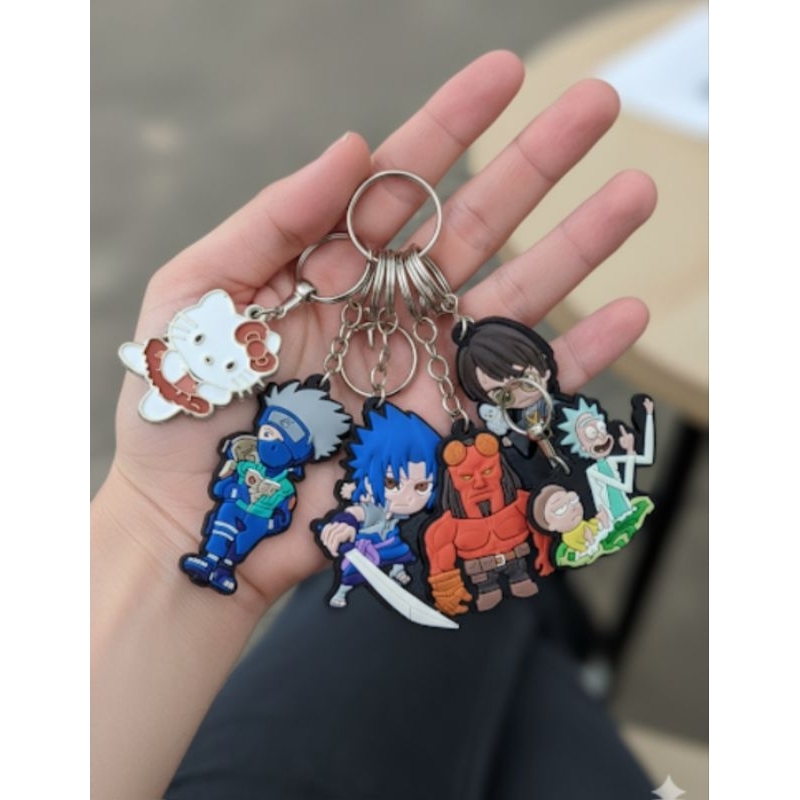 Chaveiros Diversos Naruto Hello kitty Hellboy Jerry Harry Potter  Morty  and Rick