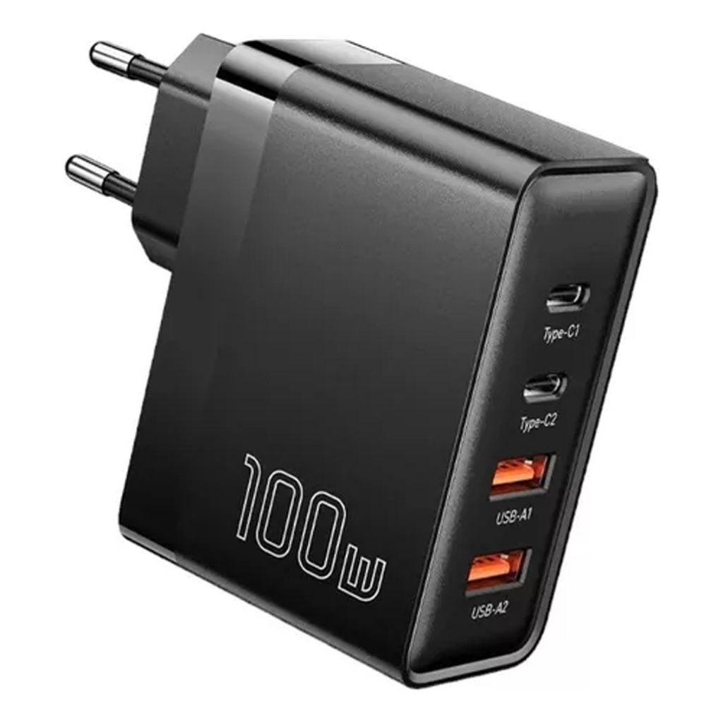 Carregador Turbo Carga Rápida 100w USB Tipo C Original Essager Gan 4x1 Macbook Galaxy Book Celular
