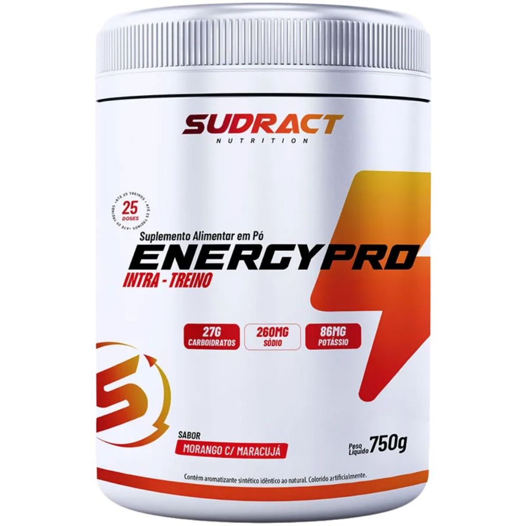 Pré Treino Energy pro Beta alanina Nova Formula 750g Sudract em Oferta na Shopee