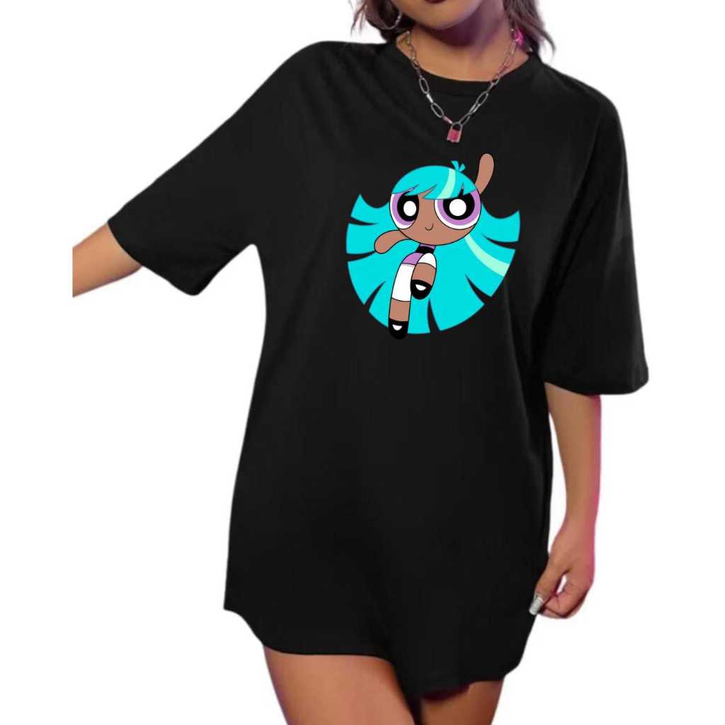 Camiseta blusa camisão algodão alta qualidade treino academia super poderosa estrelinha