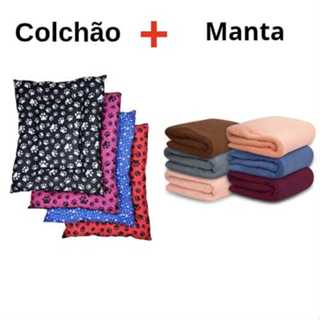 kit  cama e manta 1,10x90 colchao Para Cachorro ou Gato Caminha Pet Lavável com Zíper em Oferta na Shopee