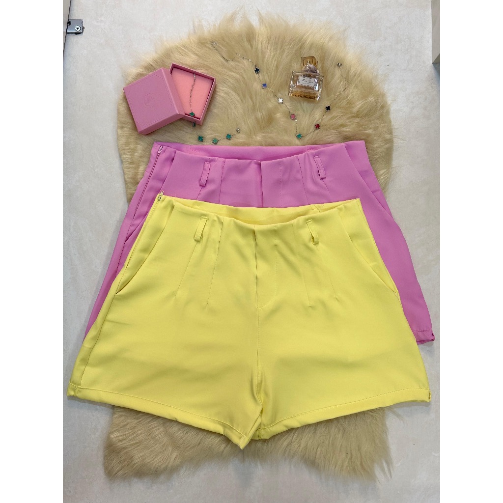 Short Alfaiataria Feminino Azul: Onde Comprar | BuscaProdutos