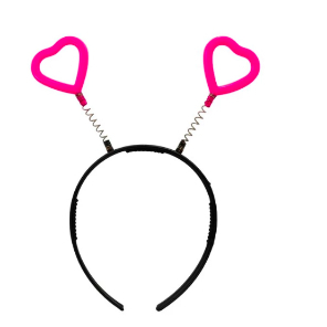 Tiaras Neon Rosa Coração / Estrela