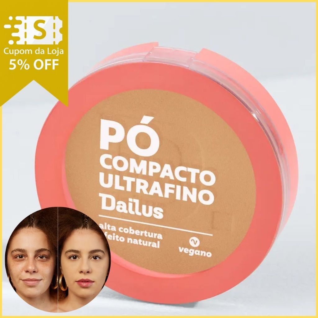 Po Compacto Ultrafino Dailus 10g | A prova d'agua
