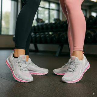 Tenis Feminino Meia Academia Caminhada Adulto Branco Preto Leve Macio Confortável Casual em Oferta na Shopee