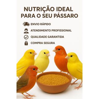 Ração Extrusado Natural Para Coleiro, Canário, Pintassilgo 1kg OFERTA em Oferta na Shopee