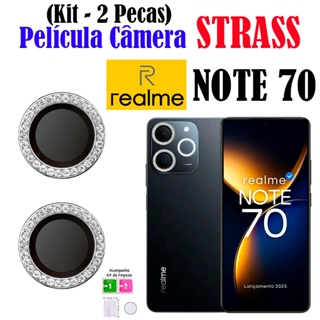 Kit (2 Pecas)Película Câmera STRASS Note 70 Realme Protetor Da Lente Diamonte Colorido Anti-Risco Brilhante em Oferta na Shopee
