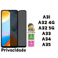 Película de vidro 3D Privacidade Anti Spy Para Samsung Galaxy A31 A32 A33 A34 A35 4G 5G