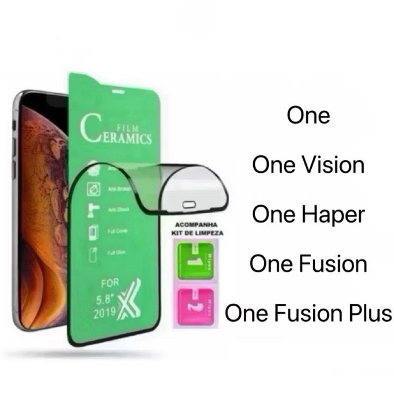 Película Cerâmica 9D 3D Gel Hidrogel Flexíve Para Motorola One Vision Haper Fusion Plus