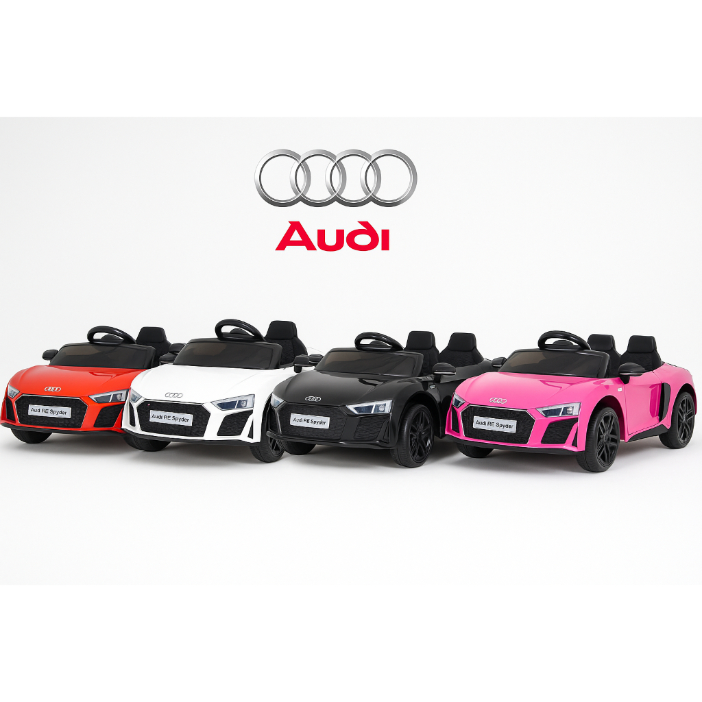 Mini Carro Elétrico Infantil Audi R8 Spyder 12V Bivolt Licenciado C/ Luzes Som MP3 USB