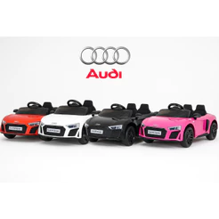 Mini Carro Elétrico Infantil Audi R8 Spyder 12V Bivolt Licenciado C/ Luzes Som MP3 USB