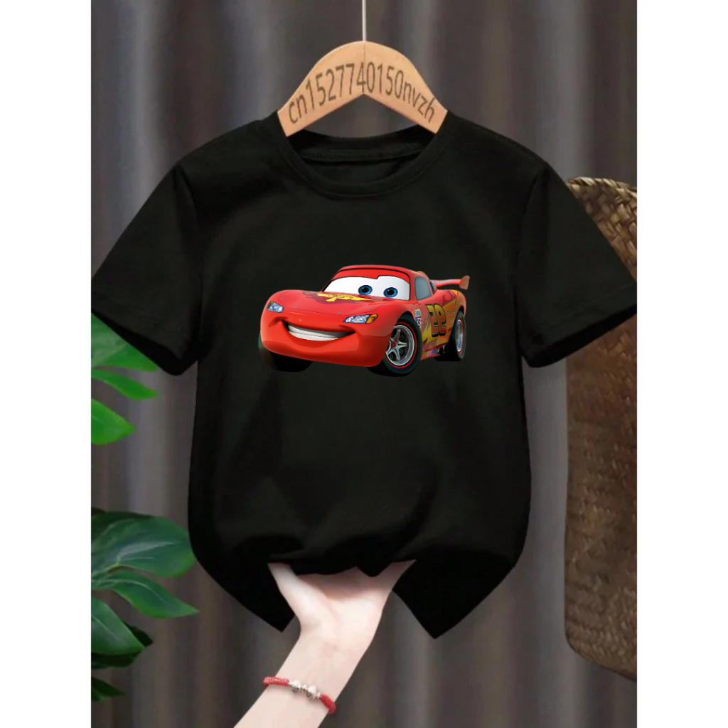 Camiseta Unissex Infantil/Juvenil Carros Relâmpago Mcqueen em Oferta na Shopee