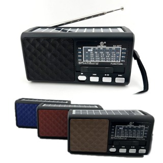 Rádio Portátil Bluetooth Painel Solar Rádio com lanterna FM AM SW USB TF em Oferta na Shopee