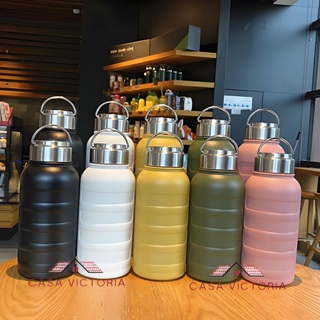 Garrafa térmica portátil de aço inoxidável com alça 1000ml/750ml adequada para café e chá para manter quente/frio em Oferta na Shopee