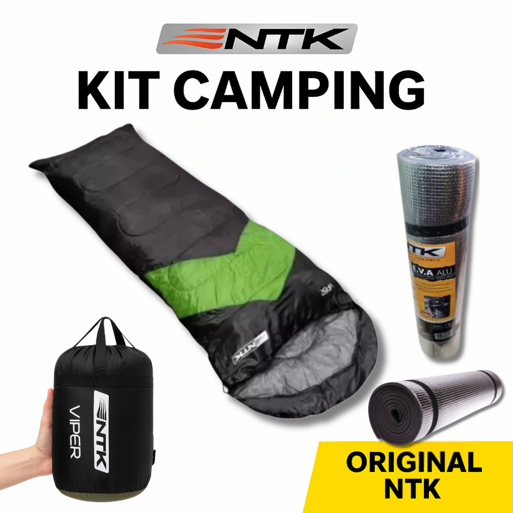Kit Camping Nautika Saco De Dormir Víper Verde e  ...
