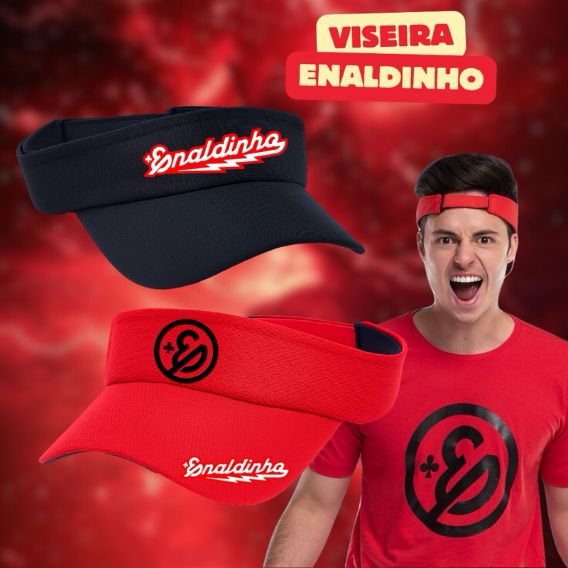 Viseira Infantil Enaldinho DryFit - Leve, Ajustável e Resistente - Proteção e Conforto - Para Pequenos Fãs