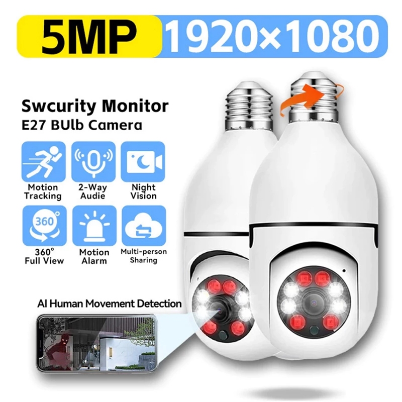 Câmera De Vigilância Full Color Night Vision Rastreamento Automático Humano Zoom Monitor De Segurança Interna Wifi 1080P em Oferta na Shopee