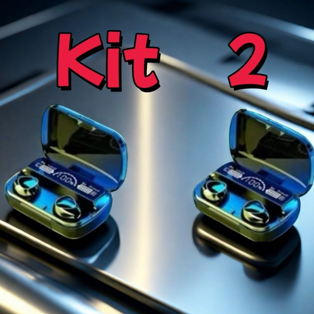 Kit Fone M10 Fone De Ouvido Bluetooth Sem Fio Fone F9 Sem Fio Tws Estéreo Power Bank Bluetooth V5.0