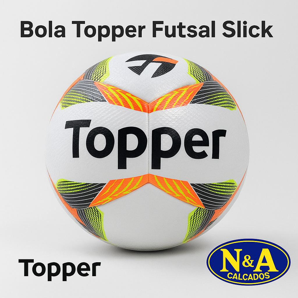 Bola Topper Futsal Slick Cup Salão Quadra Original Oficial