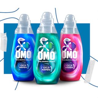 Kit 03 NOVO OMO CICLO RÁPIDO 750ML 1 Ação cuidado +1ação total + 1 ação antiodor em Oferta na Shopee