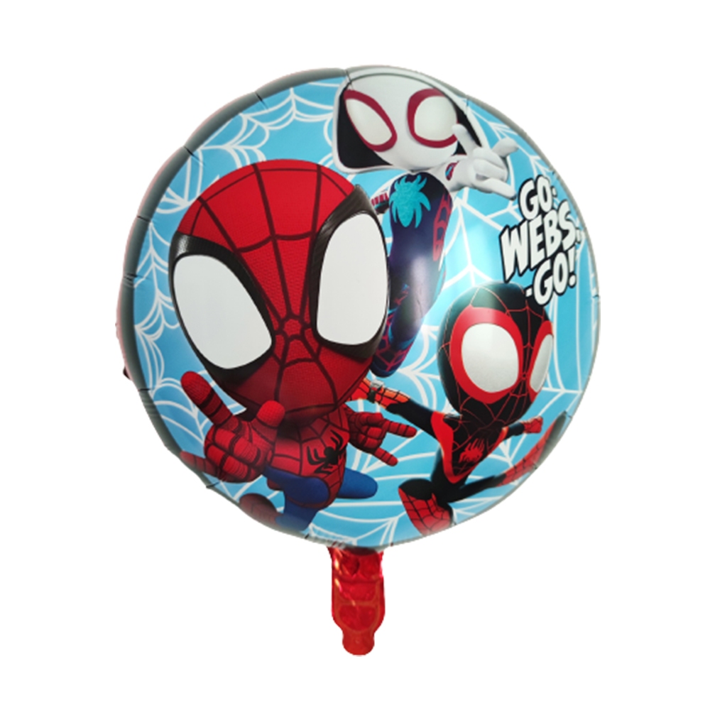 KIT HOMEM ARANHA BALÃO METALIZADO NÚMERO VINGADORES ARANHA-VERSO AMIGOS ESPETACULARES